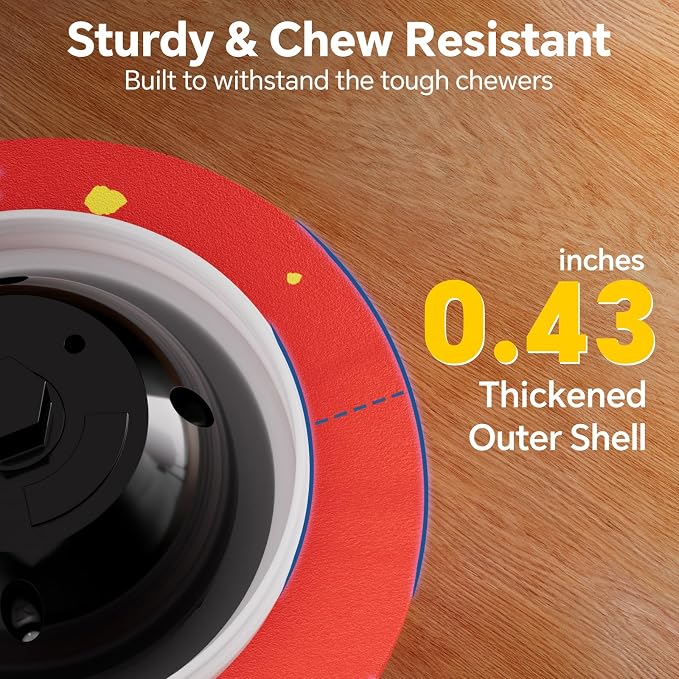 Interactive Dog Toys with Remote Control,Active Rolling Balls with 3 Play Modes, Auto-Moving, Bouncing, High-Resilience E-TPU Chew Resistant IPX6 Waterproof Indoor&Outdoor Use, Toys Dogs