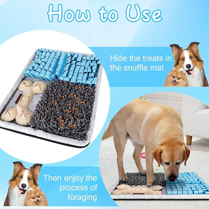 Snuffle Mat for Dogs Washable Foraging Toy,23.6"x17.3"