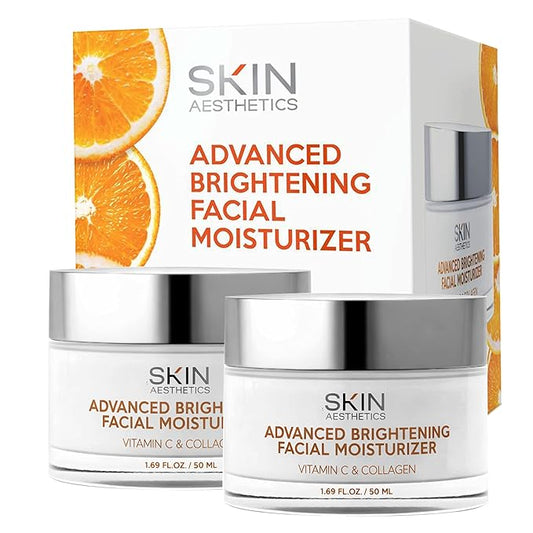 Vitamin C & Collagen Face Moisturizer - Anti-Aging, Hydrating, Fine Lines & Wrinkles, Brightening - Dermatologist Tested Korean Skincare - Clean Beauty, Cruelty-Free - Duo Pack