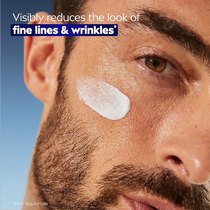 NIVEA MEN Age Defense Daily Face Moisturizer with Broad Spectrum SPF 30 Sunscreen, Pro-Retinol and Hyaluronic Acid, Beard-Friendly Face Lotion Helps Defend Against UVA/UVB Rays, 1.7 Fl Oz,(Pack of 2)