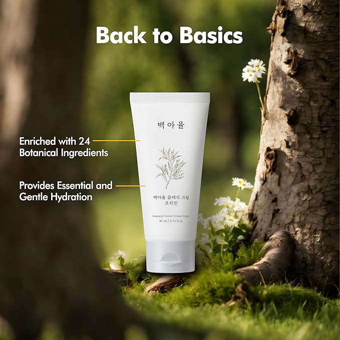 CLASSIC ORIGIN Face Moisturizer Cream - Korean Daily Moisturizer with Licorice & Coix Seed Extract complex - Grain based Skincare for Texture Smoothing, Calming, Tone Balancing, 50ml [ 2.71 fl oz ]