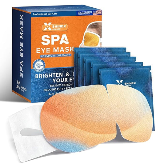 Shinex & Grace Heated Eye Masks for Dry Eyes, Warm Eye Compresses for Dry Eyes, Steam Eye Masks Disposable, Hot Overnight Sleeping Travel Self Clear Severe Redness Rest Relief Care Patch Pad Product