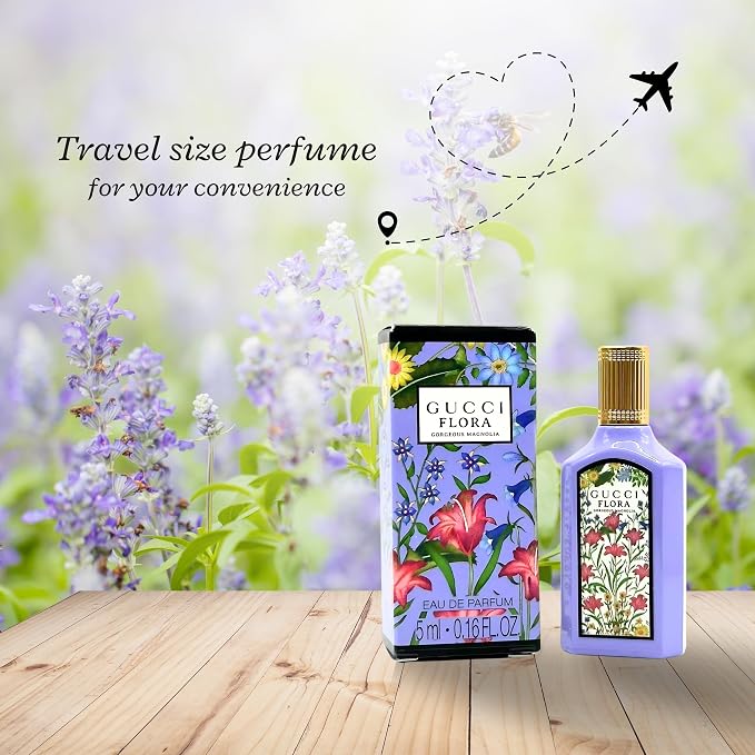 Gucci Flora Gorgeous Magnolia Perfume for Women EDP Mini Splash 0.16 Fl Oz
