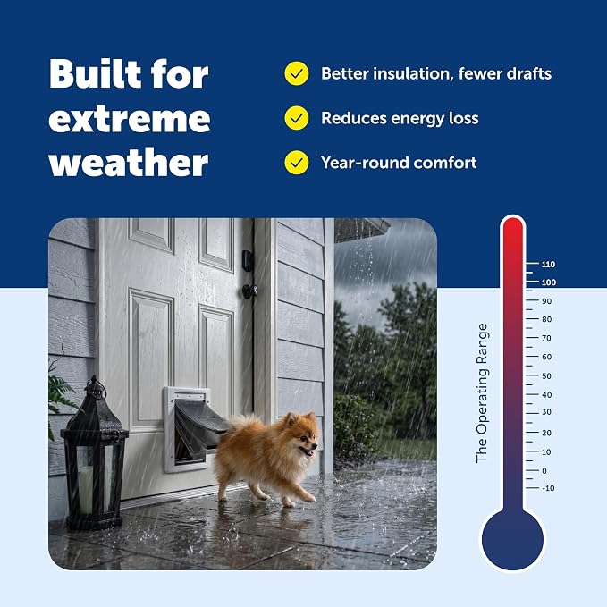PetSafe Extreme Weather Plastic Pet Door, Small