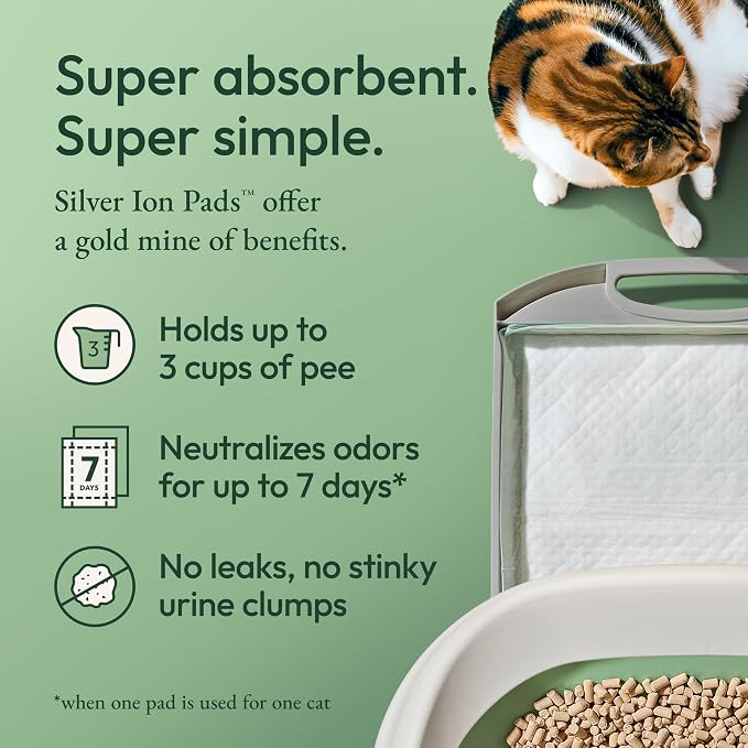Purina Tidy Cats Breeze Litter System Refill Bundle - 7.91 lb Box | Includes odor absorbing dust-free pellets and absorbent pads for easy, mess-free maintenance