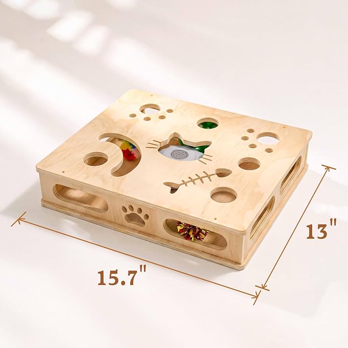 Interactive Cat Toys with Cat Puzzle Box, Cat Puzzle Toys, Kitten Toy