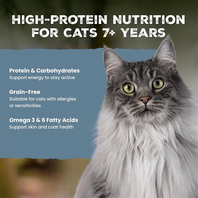 Blue Buffalo Wilderness Chicken Adult 7+ Wet Cat Food Paté, 5.5 oz, 24 ct | Real Chicken #1 Ingredient, High Protein & Grain-Free Recipe, Supports an Active Lifestyle