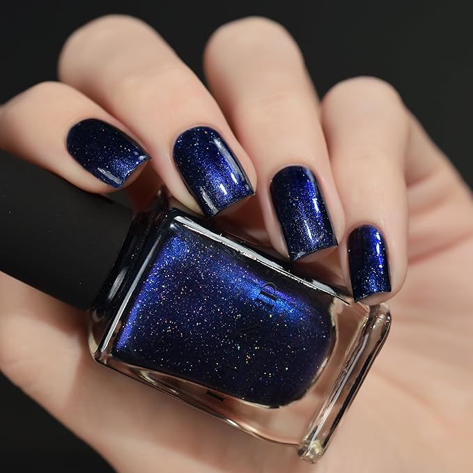 ILNP Looking Up - Midnight Blue Holographic Nail Polish