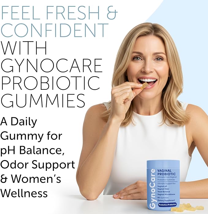 Vaginal Probiotics pH Balance Gummies For Women | Prebiotics and Probiotics for Women | Pineapple gummies for women for ph Balance and Vaginal Health | Vaginal Odor Control 60 Gummies