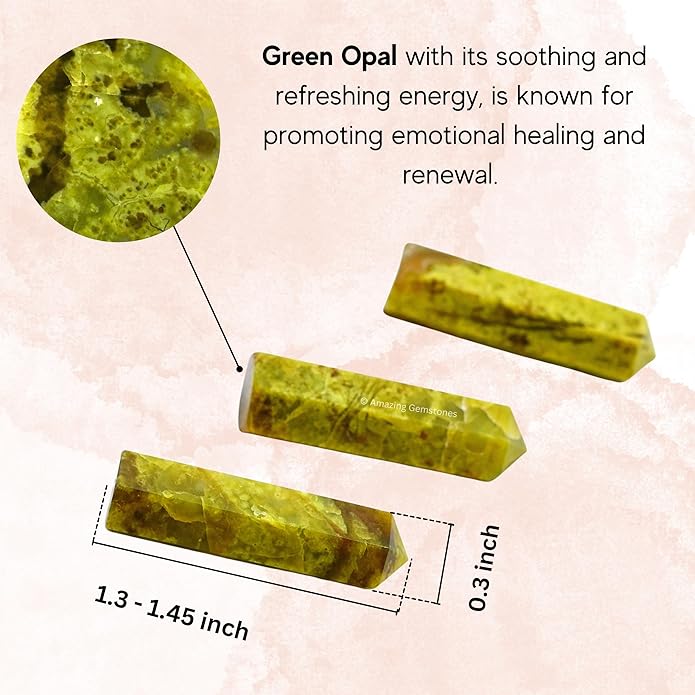 Amazing Gemstone Crystal Points Bulk Healing Crystals & Stones - Premium Single Terminated Healing Wand Point Bulk Crystals for Crafts, Crystal Grid, DIY Work