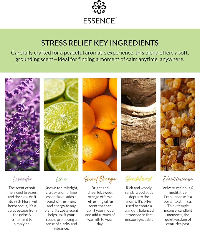 Essence Pearl Travel Case | Stress Relief Essential Oil | Aromatherapy Nasal Diffuser & Essential Oil Carrying Case | Lavender & Copaiba Blend | Travel-Friendly Kit | White Pod