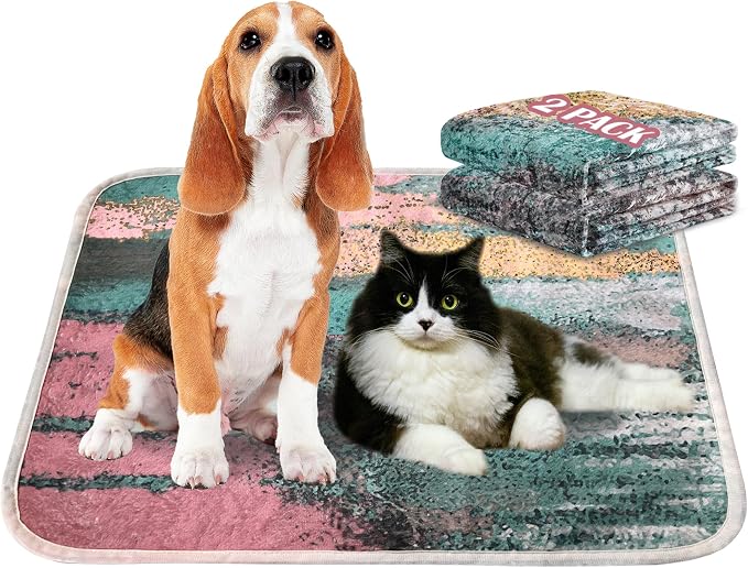 Washable Pee Pads for Dogs, Reusable Puppy Pads 36"x 41" 2 Pack | Leak-Proof, Super Absorbent Potty Training Pads With Non-Slip Backing For Crates, Floor, Playpen, Whelping & Furniture