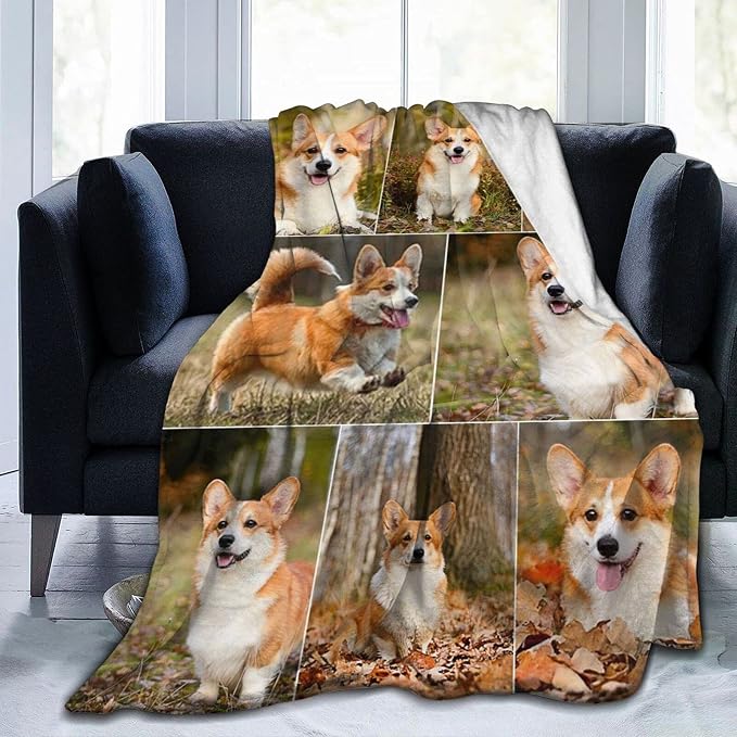 QETXVI Custom Blanket with Photos Text Customized Blanket Personalized Flannel Throw Blankets for Adult Kid Birthday Christmas Halloween Fathers Mothers Valentines Gift - 50"x 60"