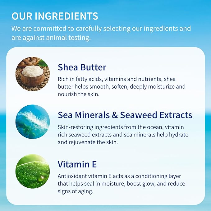 Inis the Energy of the Sea Revitalizing Body Lotion - Travel Size Lotion for Women and Men - Body Moisturizer with Shea Butter and Vitamin E - 2.9 Fl Oz