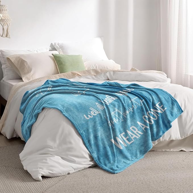 Get Well Gifts for Women, Get Well Soon Gifts for Women After Surgery, Feel Better Gifts, Gift for Recovery After Surgery, Funny GetWell Gifts for Woman/Teenage Girl Throw Blanket 60" x 50"