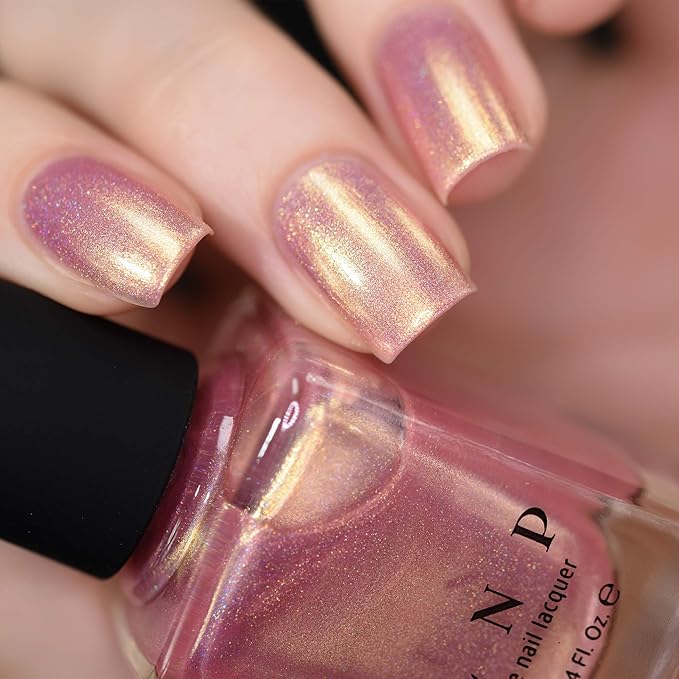 ILNP Yes Please - Soft Pink Holographic Shimmer Nail Polish