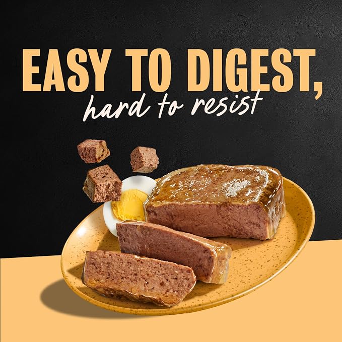 Cesar Classic Loaf Wet Dog Food, Breakfast & Dinner, 3.5 oz, 12 Count | Steak & Eggs & Chicken & Liver flavors, real beef or chicken #1 ingredient, made in the USA, no fillers, easy peel trays