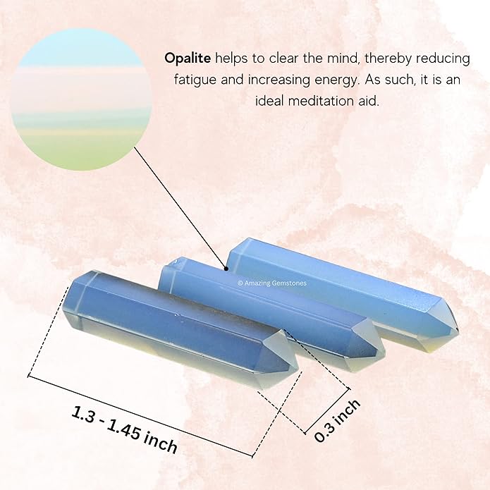 Amazing Gemstone Crystal Points Bulk Healing Crystals & Stones - Premium Single Terminated Healing Wand Point Bulk Crystals for Crafts, Crystal Grid, DIY Work