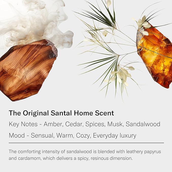 AromaTech Santal Aroma Essential Oil Blend: Luxury Hotel Inspired Aromatherapy with Amber, Vanilla, Cedar & Sandalwood for Ultrasonic Diffusers (16 Fl Oz (Pack of 1))