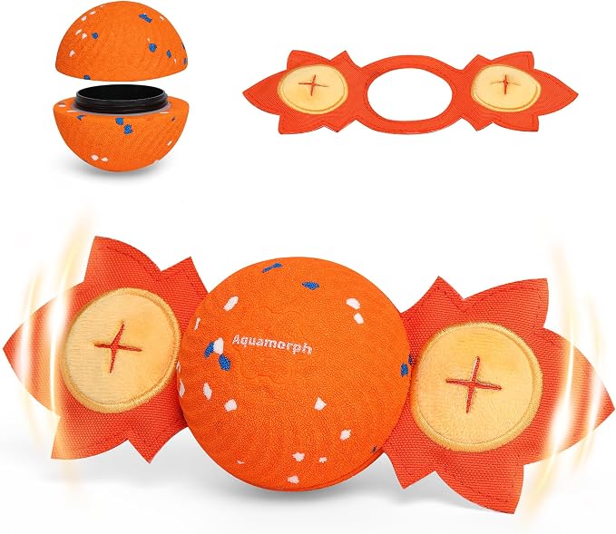 Interactive Bouncing Dog Ball Toy with Squeaky Wings for Medium Large Dogs
