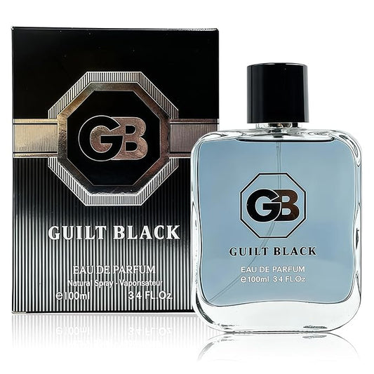 AFLUXE GUILT BLACK Long-Lasting Cologne for Men | Fresh Citrus & Woody Scent | Eau de Toilette 100ml Spray | Day to Night Fragrance