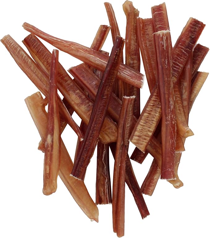 GigaBite Beef Esophagus Dog Treats Sticks - 6 Inch , 80 Pack | All Natural, Single-Ingredient Beef Gullet Chews, High Protein, Rawhide Free, Supports Dental Health