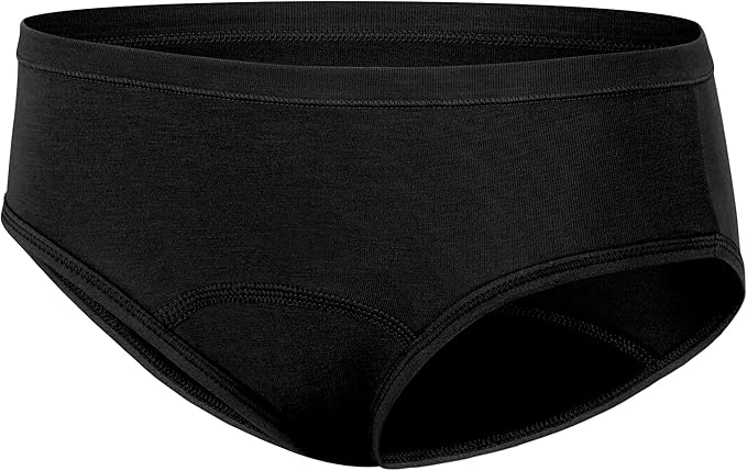 Hanes Girls' Period Underwear Boxer Briefs, Comfort Period Boxer Brief Panties for Girls, Moderate Protection