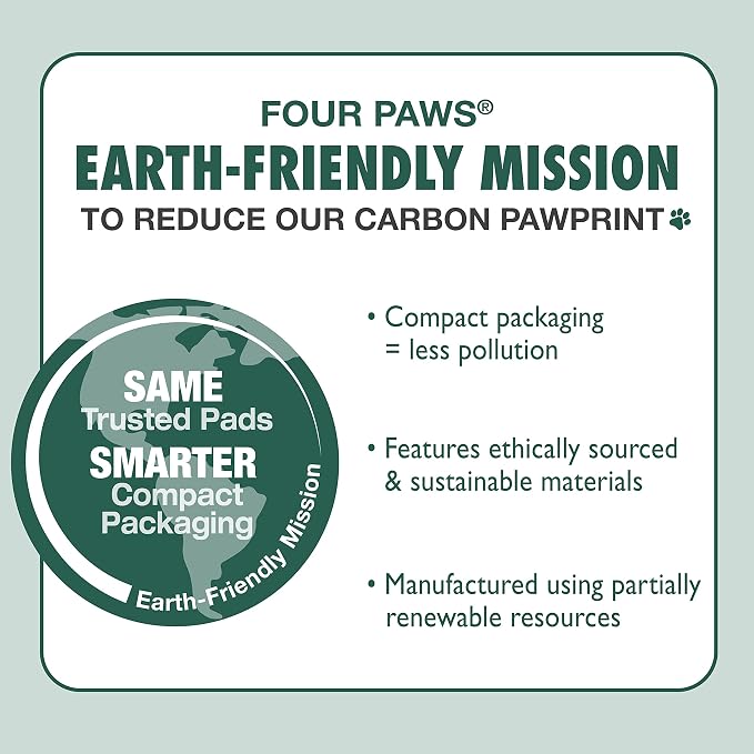Four Paws Wee-Wee Superior Performance Dog Pee Pads, 10 Count | Quilted leak-proof puppy pads, dog housebreaking & potty training, 24-hour floor protection, pet supplies, 22" x 23"