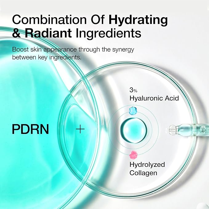 Anua PDRN Hyaluronic Acid Capsule 100 Serum, Radiant Face Serum, Hyaluronic Acid, Hydration, Moisture Plumping effect, Natural color, Fragrance free, Korean Skincare, 30ml / 1.01 fl. oz