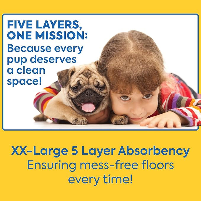 OUT! PetCare XXL Puppy Pads, Heavy Duty Pee Pads for Dogs, 26x30, 30 Count | Dog Pee Pads, Leak Proof, Potty Training, Housebreaking, Heavy Duty, Dog Training Pads, Extra Large, Puppy Essentials