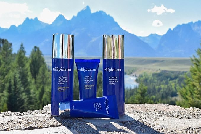 Trilipiderm Weekender Bundle – All-Body Moisture Retention Crème 2-Pack Travel Size – 1x SPF 30 Broad Spectrum Sunscreen 8 oz + 1x Original Formula 8 oz – Hydrating Skincare for All Skin Types
