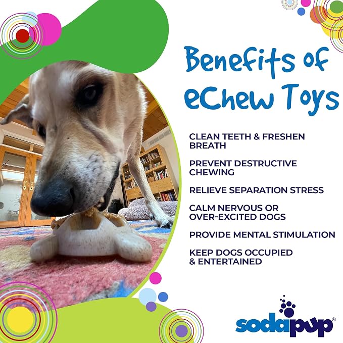 SodaPup Turtle – Durable Dog Chew Toy Made in USA from Non-Toxic, Pet Safe, Food Safe Nylon Material for Mental Stimulation, Clean Teeth, Fresh Breath, Problem Chewing, Calming Nerves & More