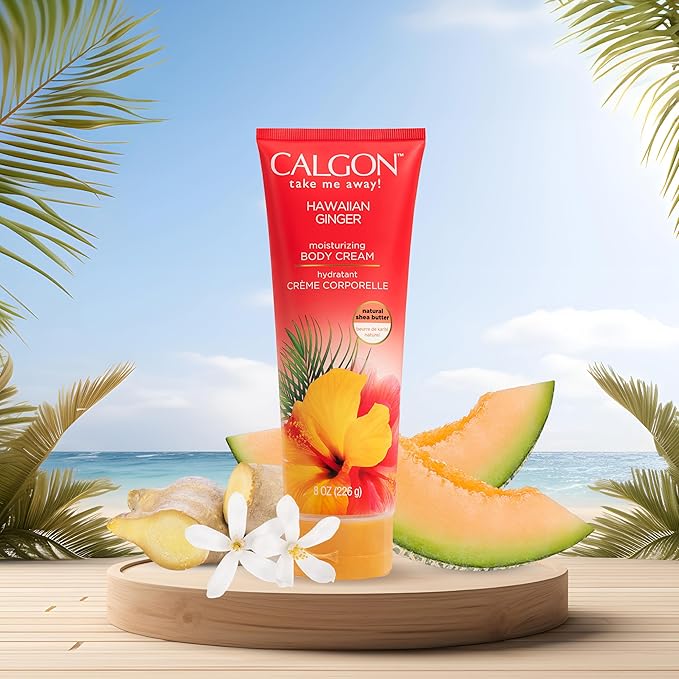 Calgon Hawaiian Ginger Skin Nourishing Body Cream for Women, 8 Ounce