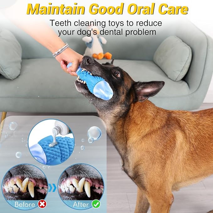 WinTour Tough Dog Toys for Aggressive Chewers, Indestructible Dog Chew Toys