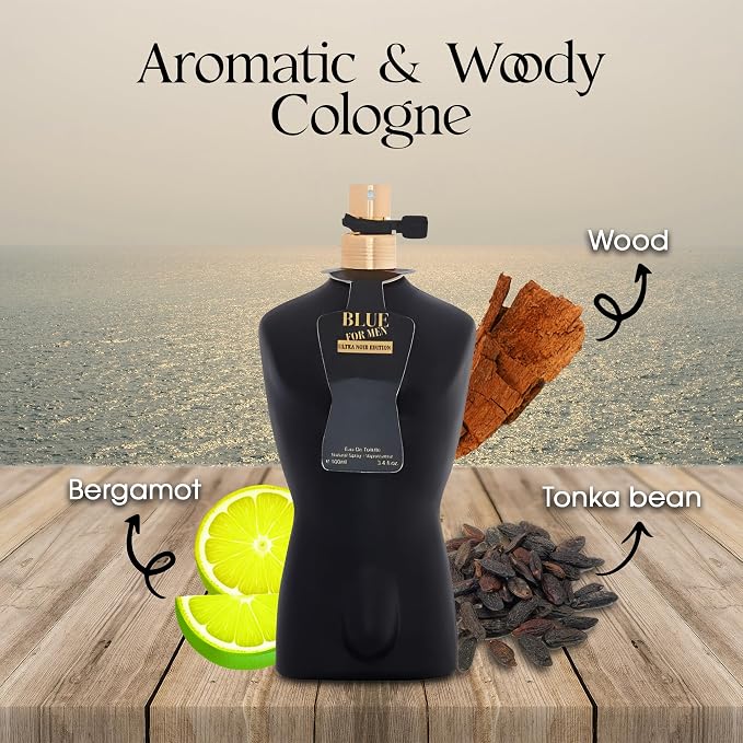 AFLUXE Men's Cologne Gift Set - Variety Pack of 4 Long Lasting Fragrances with 10ml Pheromone Cologne for Men Kit EDP/EDT (Combo B) PHM-Billon/Choco/MilanoM/BFM UltraBla