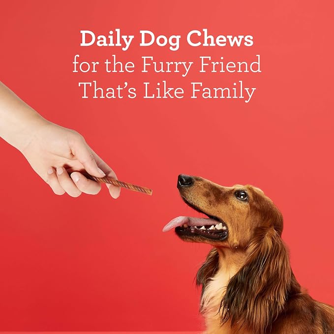 DreamBone Twisties Rawhide-Free Dog Treats with Real Protein, 25 Count | Daily Chew, Digests Safely and Completely, Made With Real Beef, Pork, Chicken and Veggies, For Adult Dogs