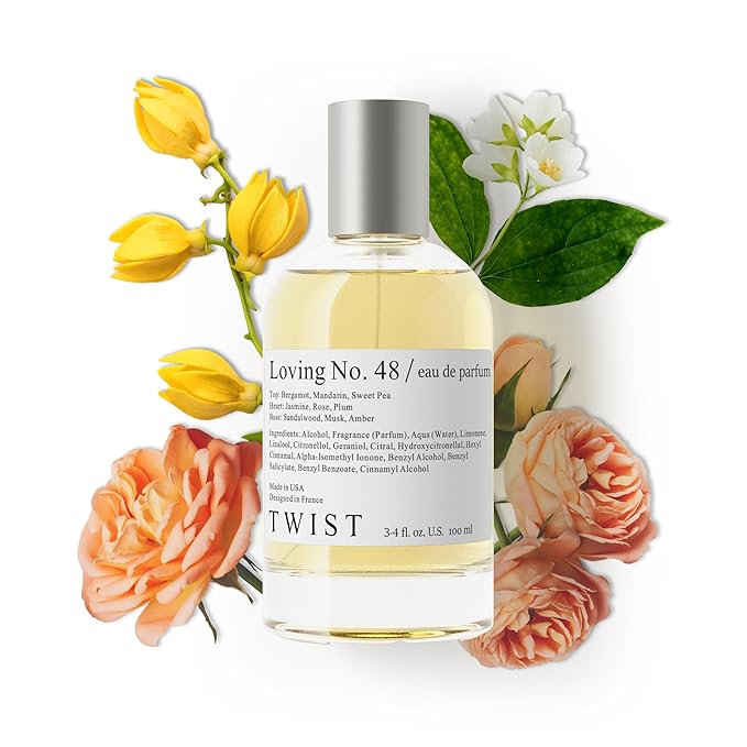 Twist Loving No. 48 - Inspired by D. J'a.d.o.r.e. Long-Lasting Perfume For Women, Vegan, Clean Ingredients, Jasmine & Fruity Fragrance - Spray 100 ml | 3.4 fl. oz.
