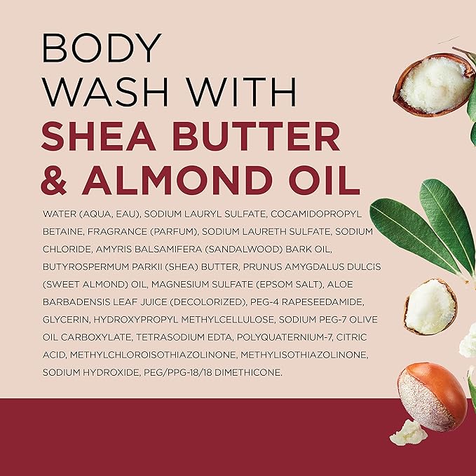 Dr Teal's Body Wash with Pure Epsom Salt, with Shea Butter & Almond Oil, 24 fl oz (Pack of 4)