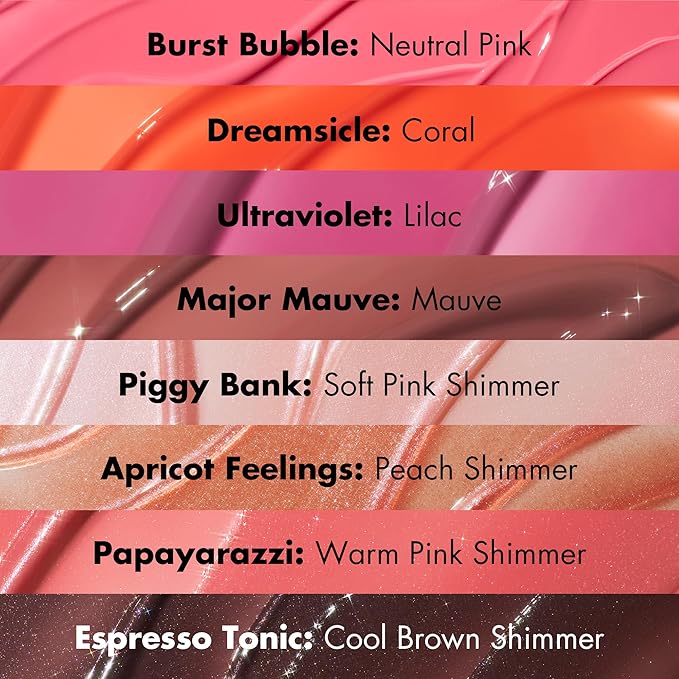 e.l.f. Glow Reviver Plumping Lip Oil, Tinted Lip Plumper For A High-Shine, Plump Finish, Infused With Jojoba Oil, Vegan & Cruelty-Free, Major Mauve