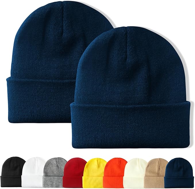 PFFY Unisex Beanie Hats for Men Women Knit Winter Beanies