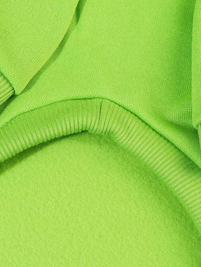 Basic Dog Hoodie Sweatshirt Puppy Sweater Warm Cat Costumes Pet Clothes for Chihuahua Puppy Kitten Small Medium Dogs Green X-Large