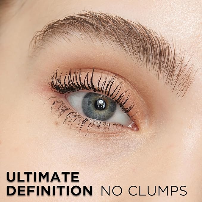 L’Oreal Paris Makeup Original Telescopic Mascara, Separating Mascara Volume and Length Formula, Washable, Blackest Black, 0.27 Fl Oz., 2 Count