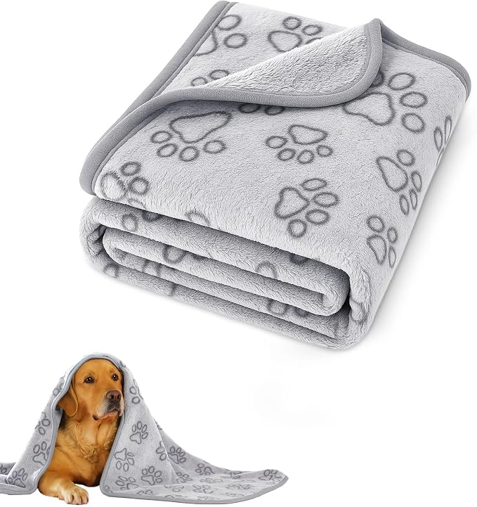 Dog Blankets for Medium Dogs, Cat, Premium Soft Dog Blankets for Small Dog | Washable, Puppy Blanket Dogs Essentials for Puppies (32" x 24",1)