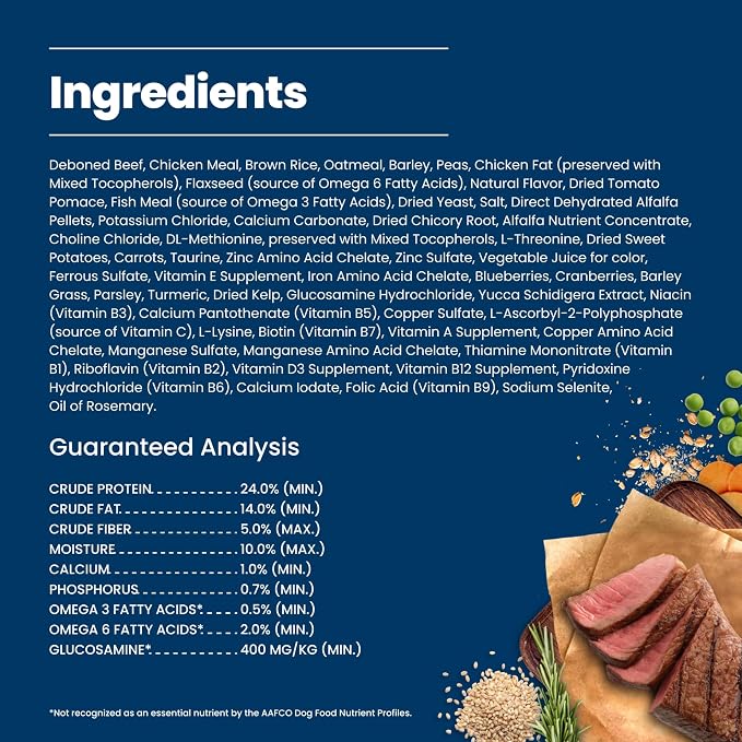 Blue Buffalo Life Protection Formula Beef Adult Dry Dog Food, 30 lb | Real Beef #1 Ingredient, Supports Immunity with Antioxidant-Rich LifeSource Bits, Promotes Healthy Muscle Development