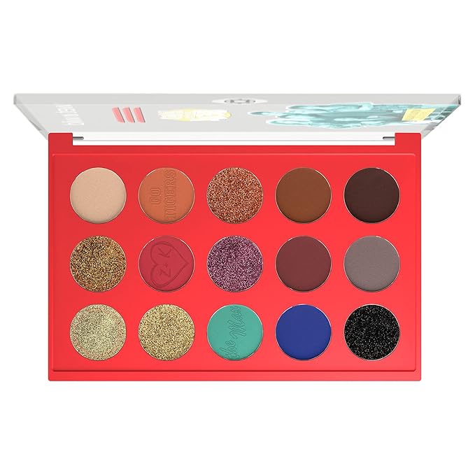 wet n wild Saved By The Bell Squad Goals Shadow Palette, Blendable Makeup Pigments, Shimmer, Matte, Sparkle Finishes,1114539