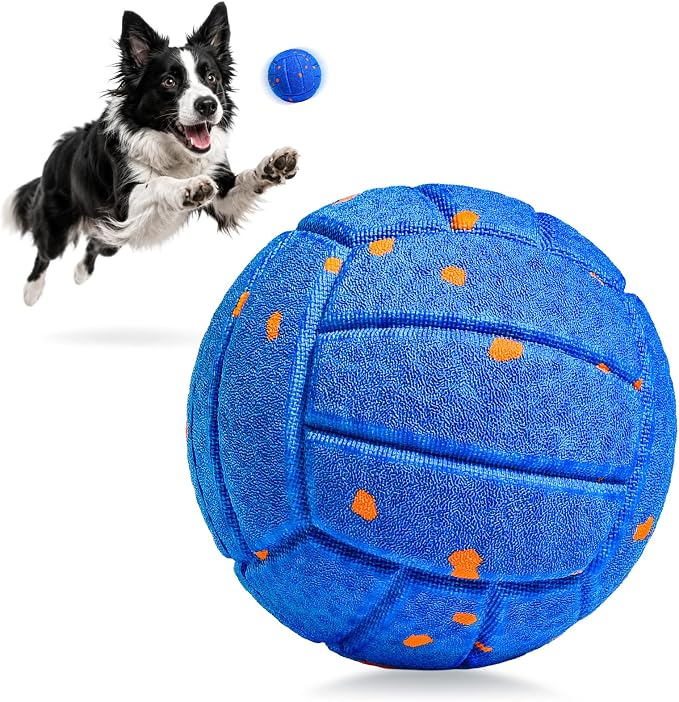 Smart Interactive Dog Toy to Keep Them Busy, Automatic Moving, E-TPU Material, 3 Interactive Modes, IPX7 Waterproof, USB Rechargeable, Active Rolling Ball for Puppy, Medium and Large Dogs (Blue)