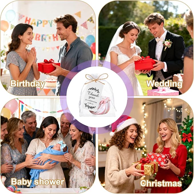 50 Pack Scented Candles Gift Set, Baby Shower Bridal Favors for Guests Housewarming Birthday Party Favors for Adults, Christmas Valentine's Mothers Day Party Give Away Bulk Gifts for Women (50pcs)