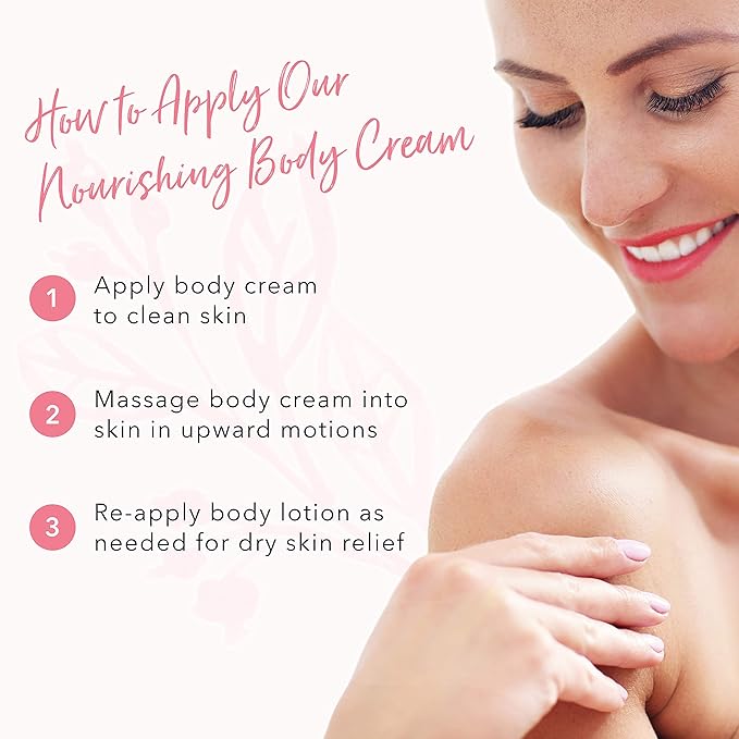 100% PURE Nourishing Body Cream Blood Orange Lotion Luxurious Botanical Dry Skin Hydration & Replenishment, Natural Anti-Aging Moisturizer & Skincare for All Skin Types Women & Men - Vegan - 8 oz