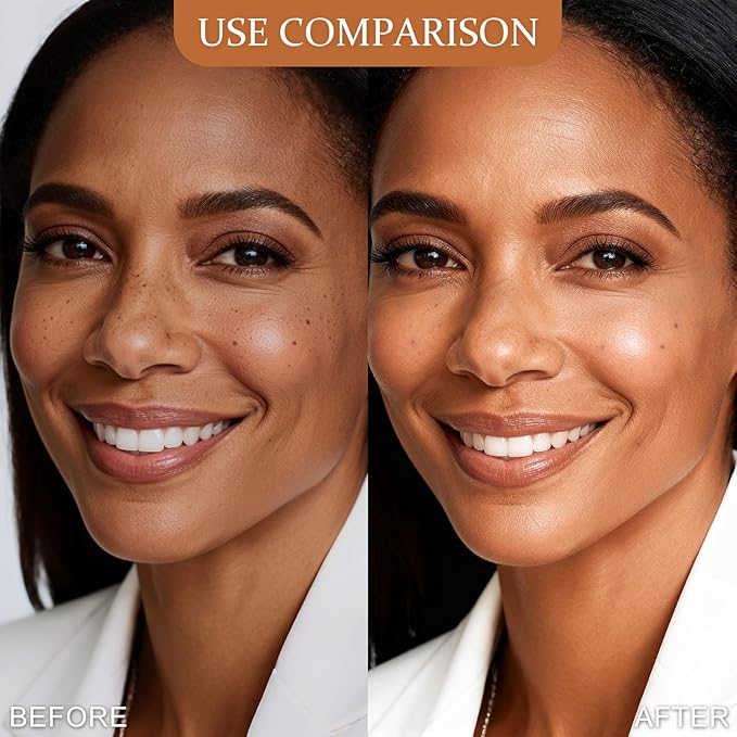 Magic Minerals AirBrush Foundation with Nanoscale Powder - HECI BEAUTY Flawless Finish Makeup,Silk Airbrush Spray & Kabuki Brush - Anti-Aging Ingredients for Smooth Radiant Skin,210 Tan,1.69 Fl Oz