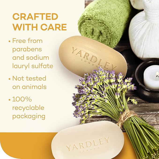 Yardley Oatmeal and Almond Bar Soap, Oatmeal & Almond, 4 Ounce